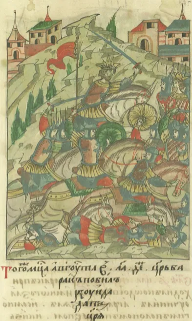 Barak Khan in the battle with Kuidat