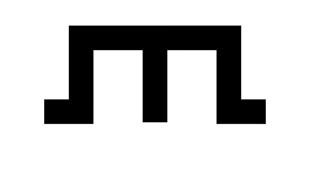 Tamga of the Töre dynasty — the ruling dynasty of the Kazakh Khanate (1465–1822). The symbol was found in letters of kazakh khans. It was also noted by Grigory Nikolayevich Potanin.