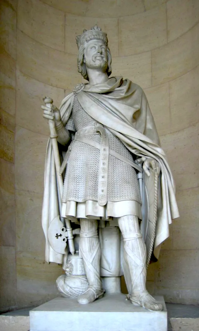 Statue Charles Martel, maire du Palais par JB Debay Père - Galerie de statues du château de Versailles