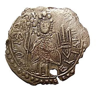 Reverse of srebrenik of Volodymyr the Great now in the Odesa Numismatics Museum.