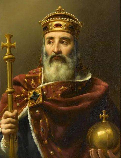 This painting belongs to the Portraits of Kings of France, a series of portraits commissioned between 1837 and 1838 by Louis Philippe I and painted by various artists for the Musée historique de Versailles.