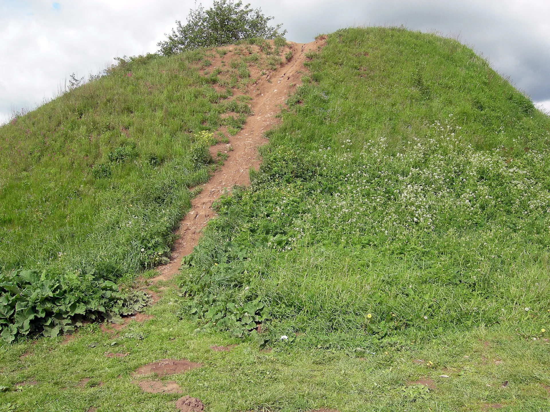 Reputed burial mound of Oleg of Novgorod; along the Volkhov River near Old Ladoga, Russia.