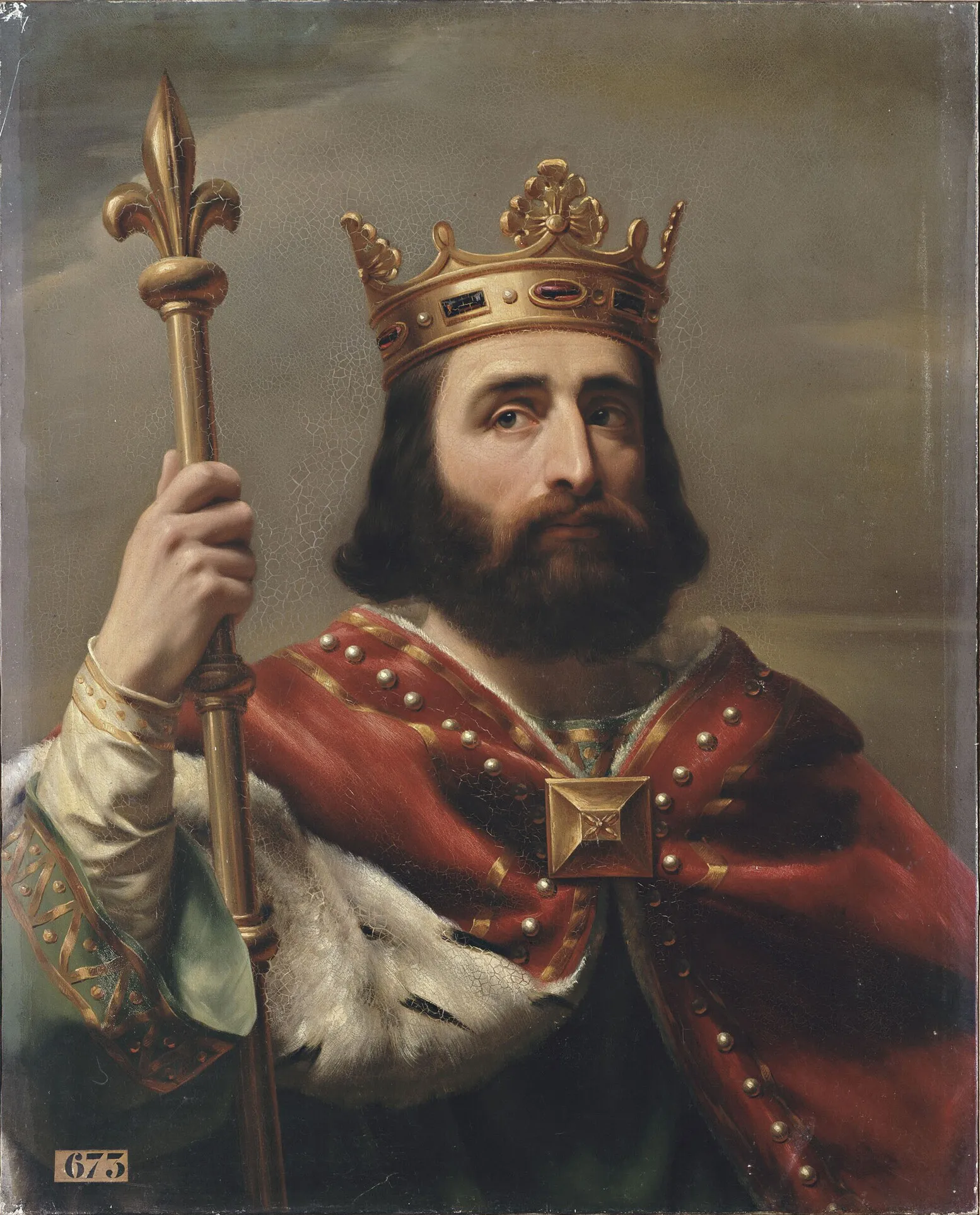 This painting belongs to the Portraits of Kings of France, a series of portraits commissioned between 1837 and 1838 by Louis Philippe I and painted by various artists for the Musée historique de Versailles.