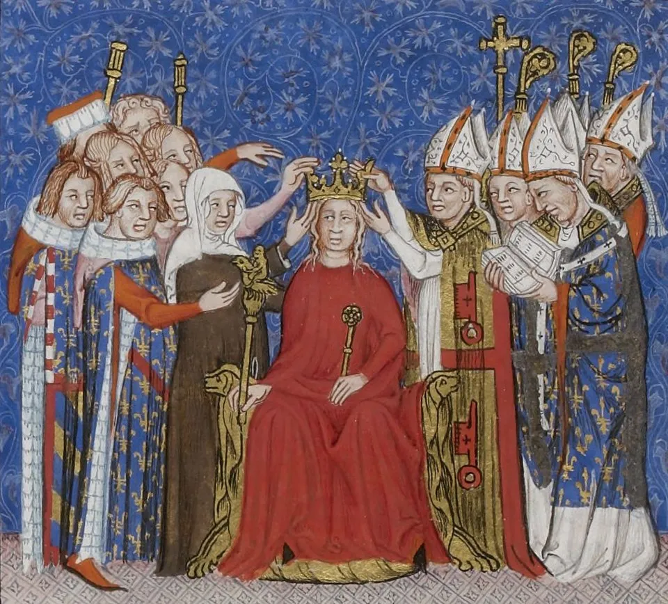 Coronation of Jeanne of Bourbon, consort of Charles V (1364)
