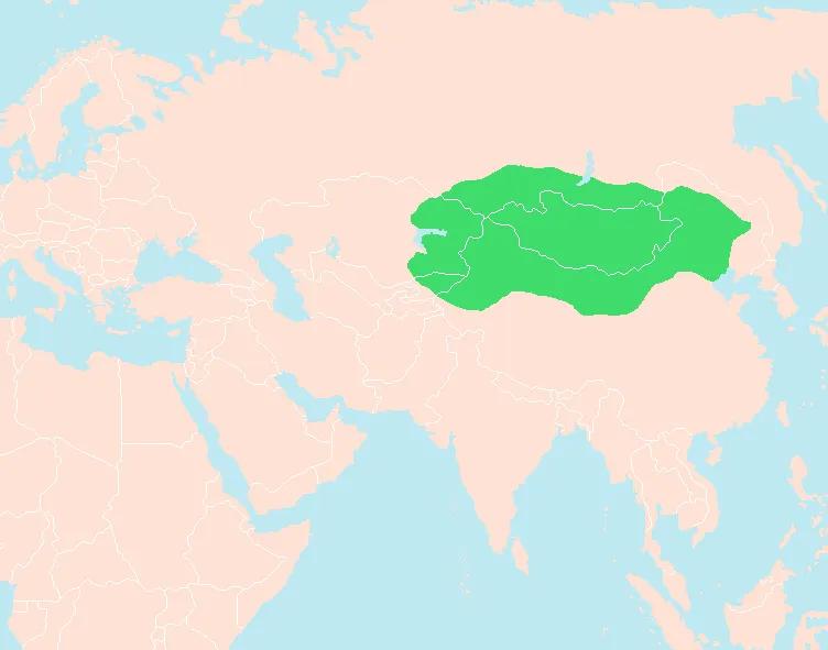 The Xiongnu Empire in the early 1st century BC.