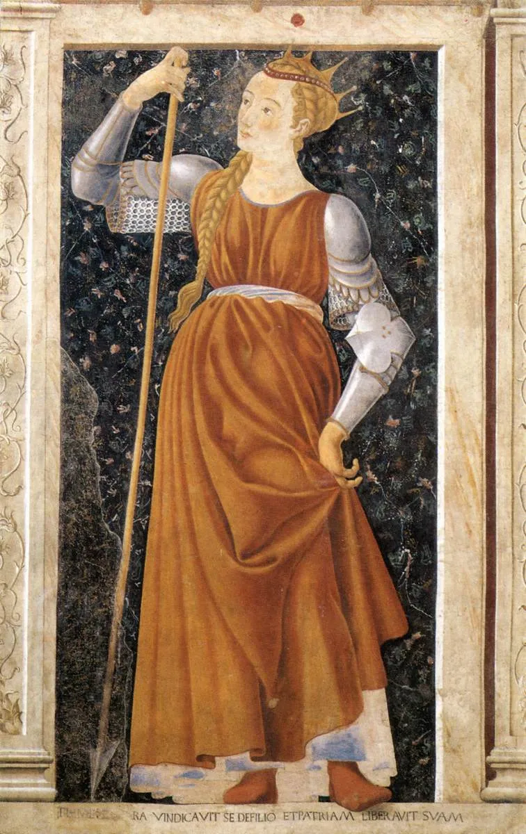 La reine Tomyris par Andrea del Castagno (série des Hommes et femmes illustres)