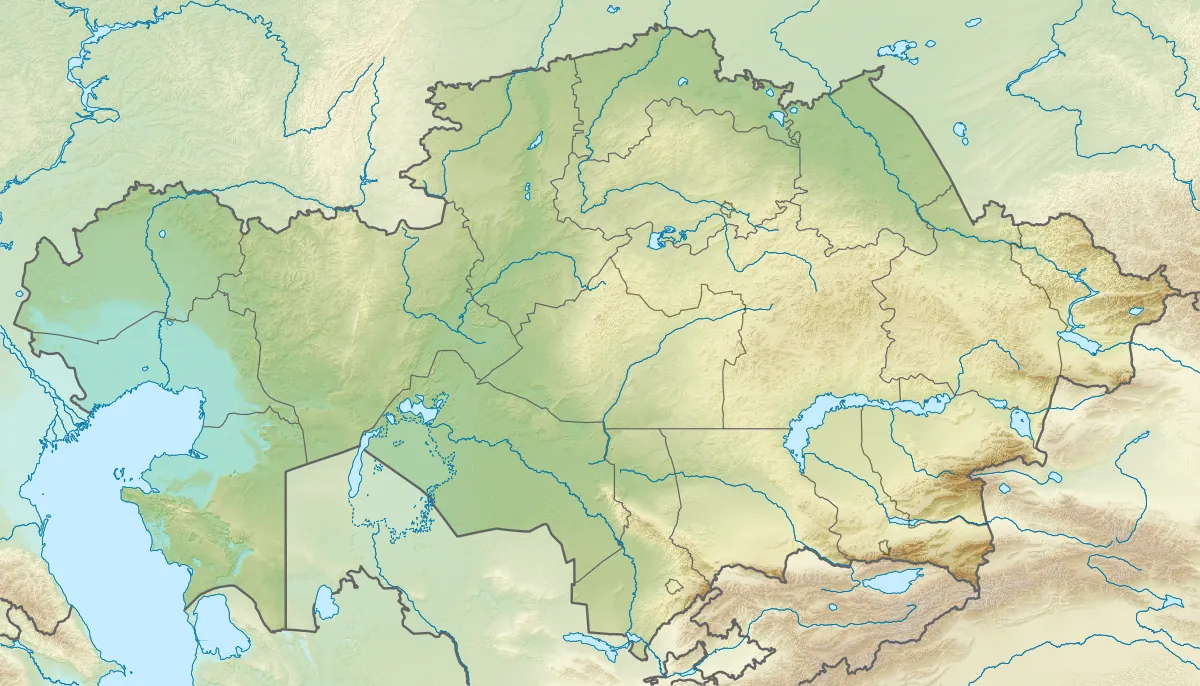 Location map of Kazakhstan