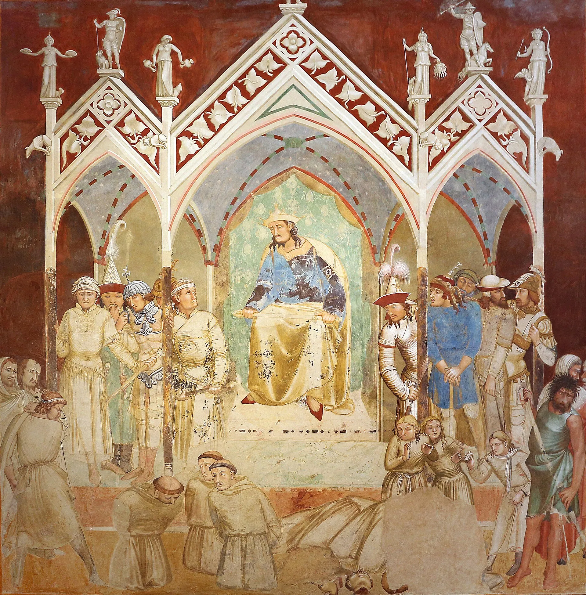 Ambrogio Lorenzetti, Martirio di cinque frati francescani, 1336-37 circa, dalla sala capitolare (detail)