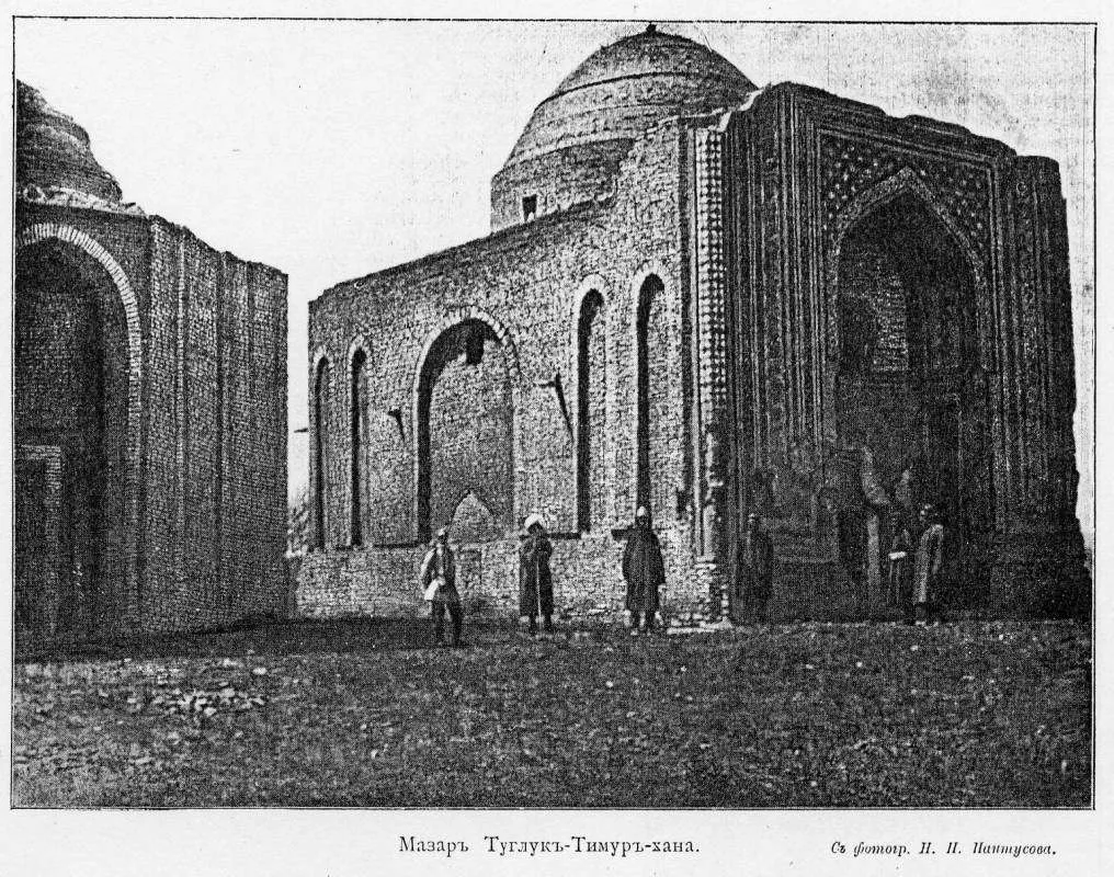 Tughlugh Timur Mausoleum (1363- ), exterior. Huocheng, Xinjiang, China