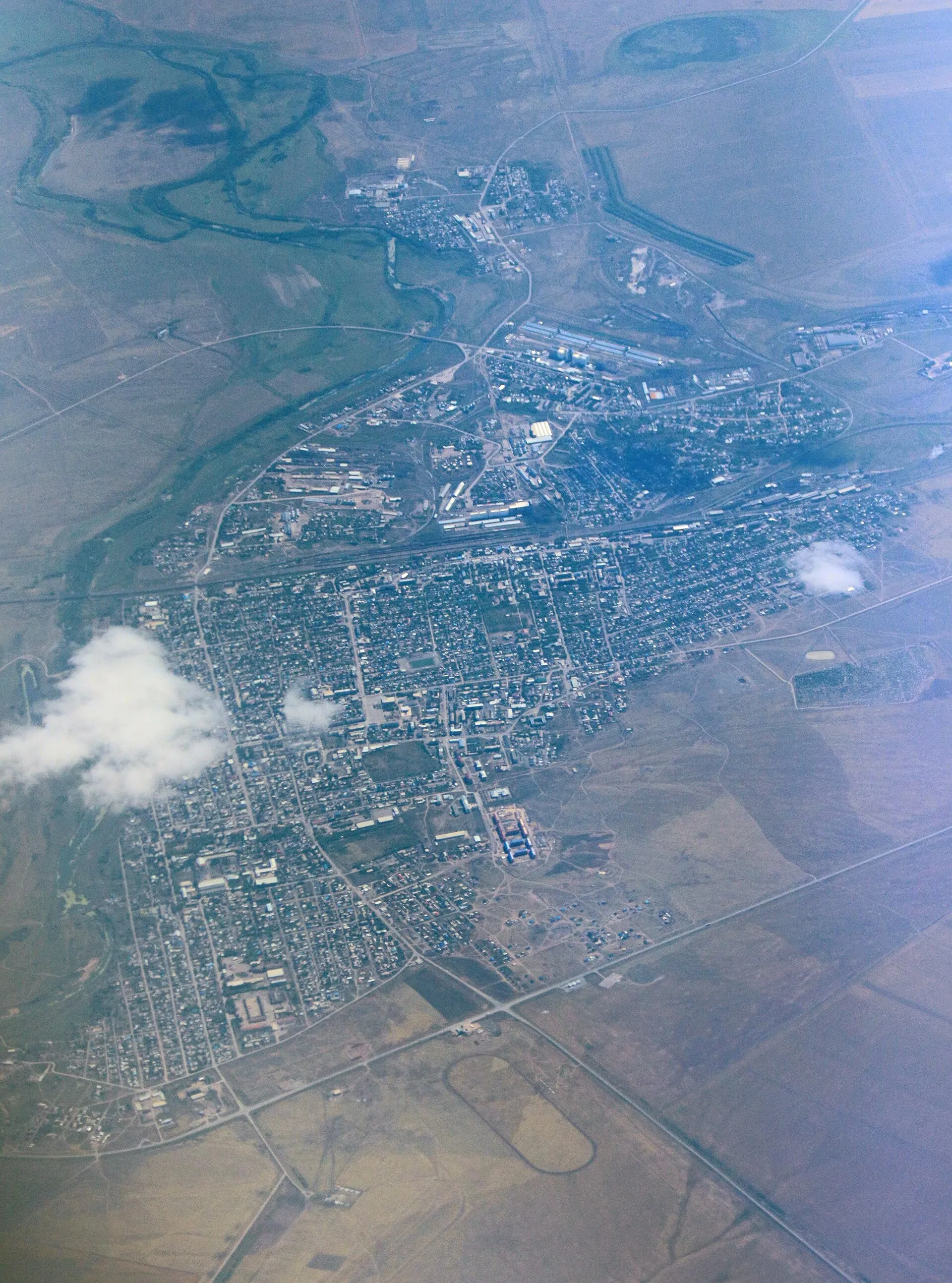 Атбасар, вид сверху