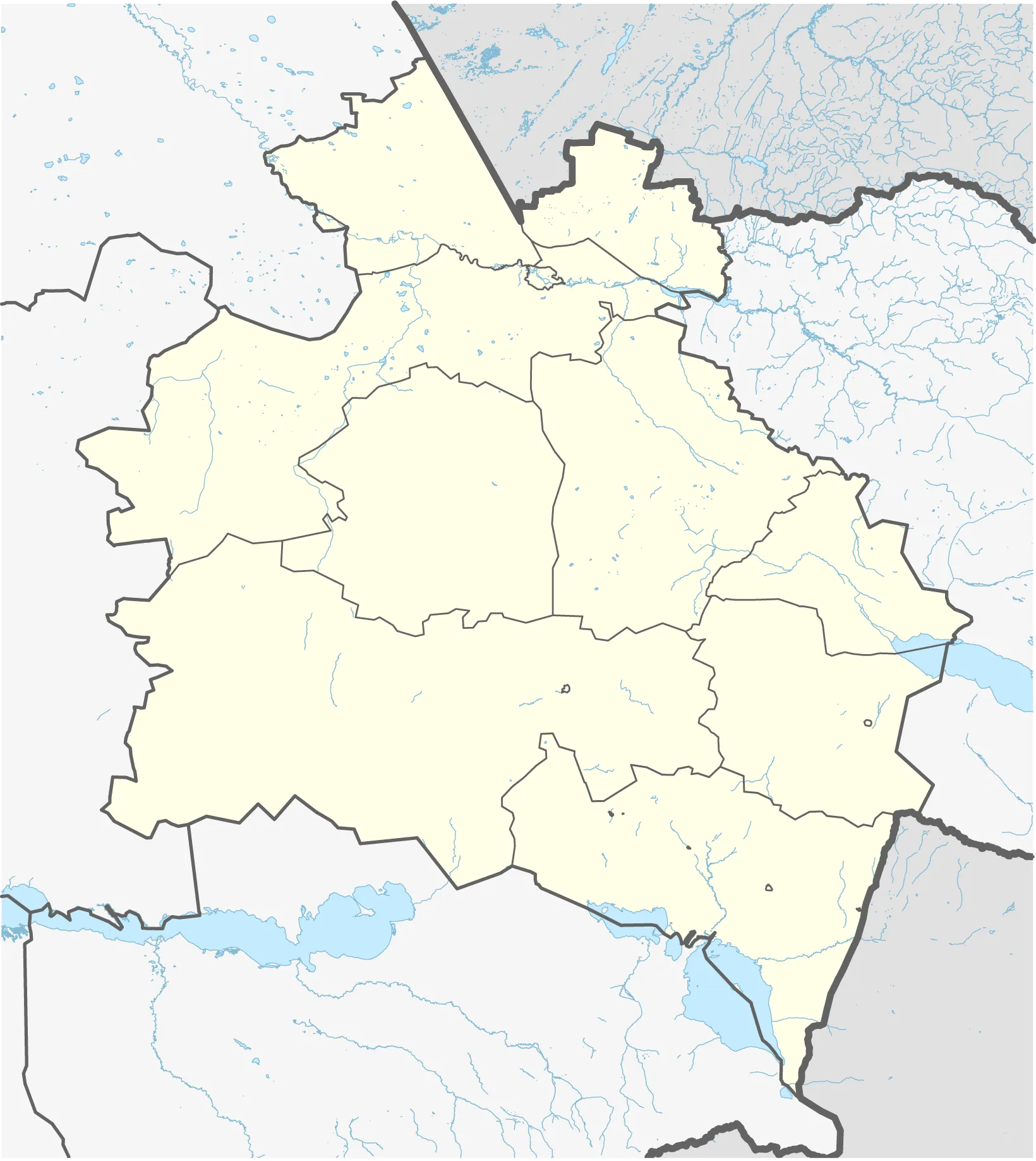 Абай облысының картасы