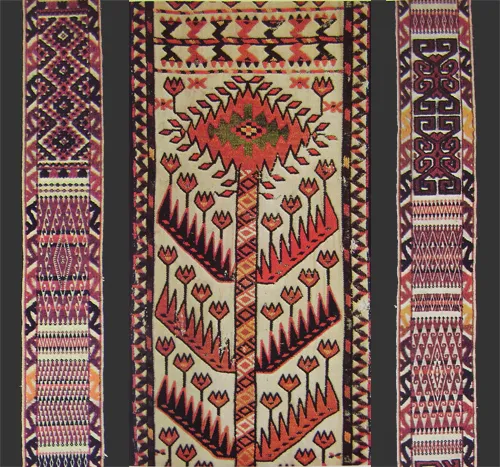 Kazakh strip for yurt decoration.