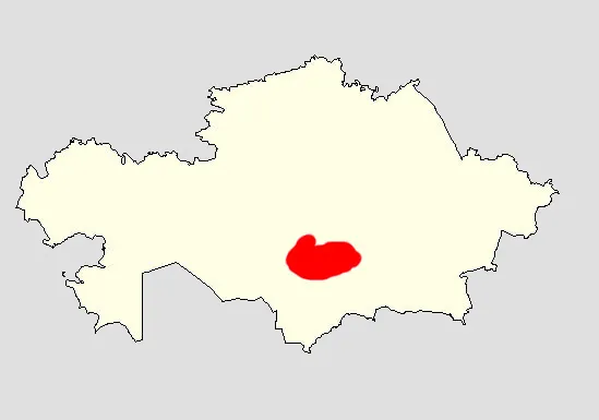 Мапа пустиње Бетпак-Дала