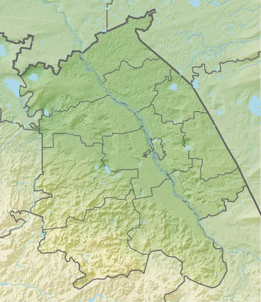 Kazakhstan Pavlodar Region relief map.