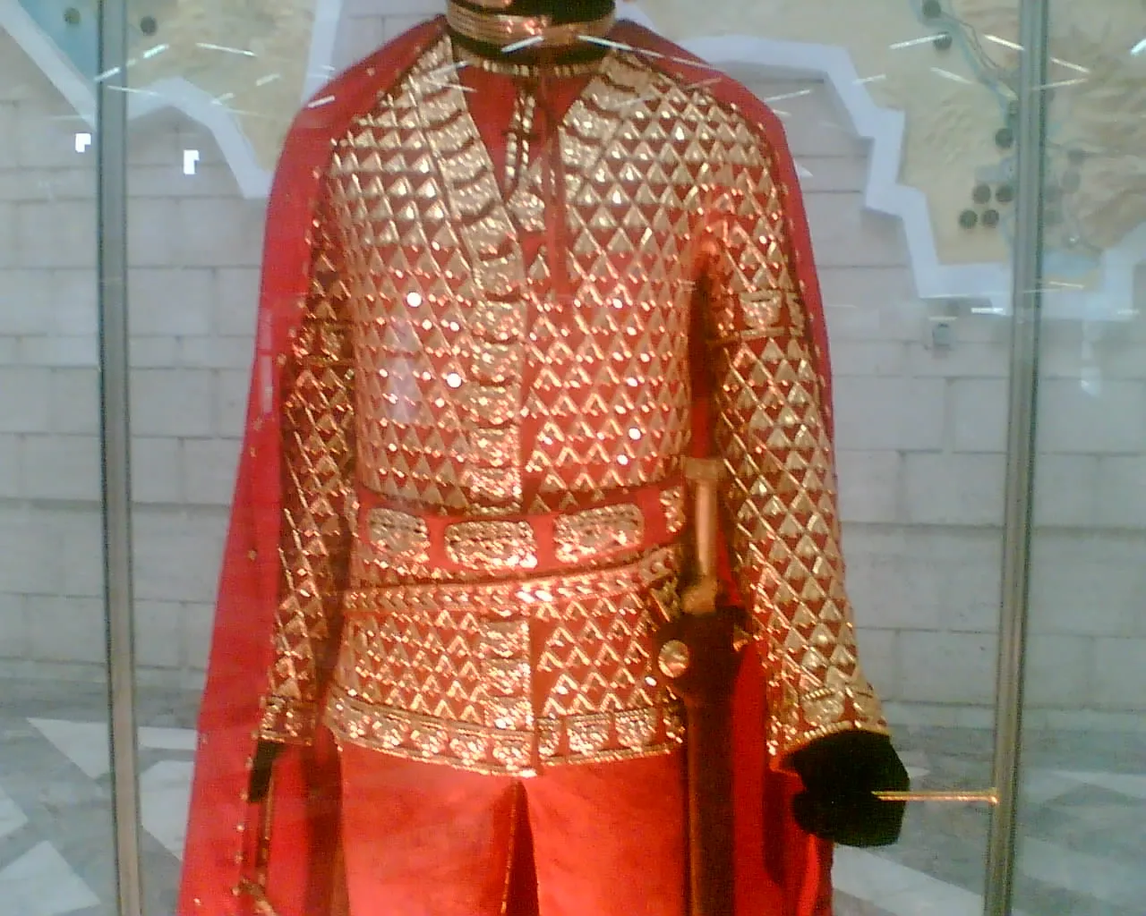 Issyk's Gold Cataphract Warrior (from Kazakhstan), a parade gold scale armour from Issyk's thomb of Sakas King