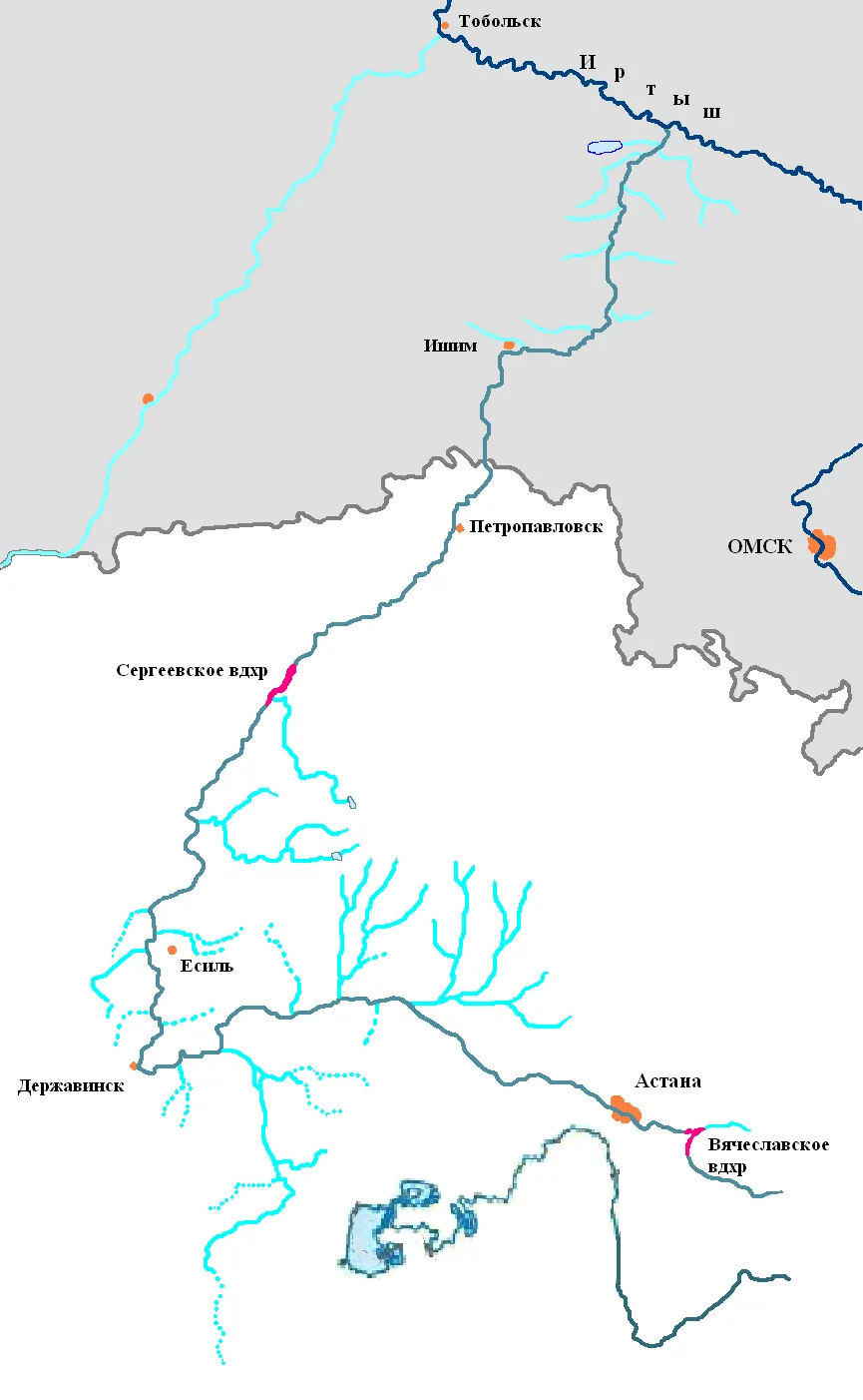 Река Ишим (Есіл)