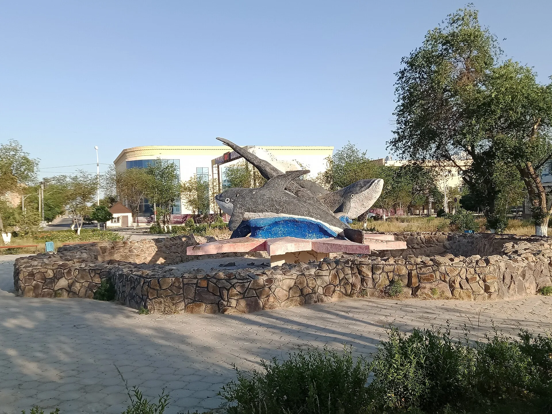 Soviet fountain in Zhanaozen