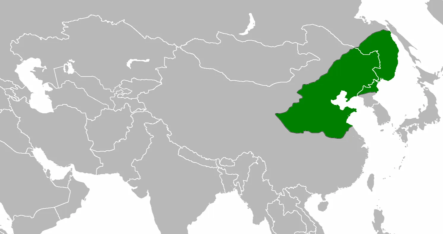 Map of Jin dynasty circa 1200 AD.