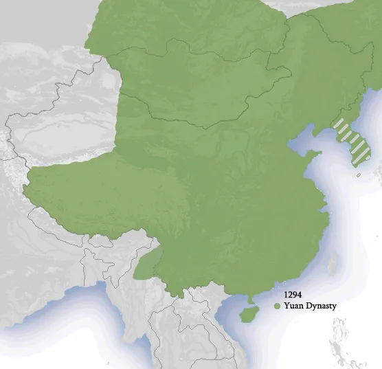 Yuen Dynasty 1294.png. Goryeo marked as vassal