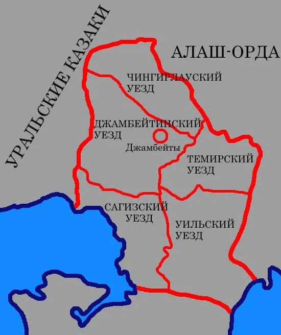 Карта Уильского вилаята.