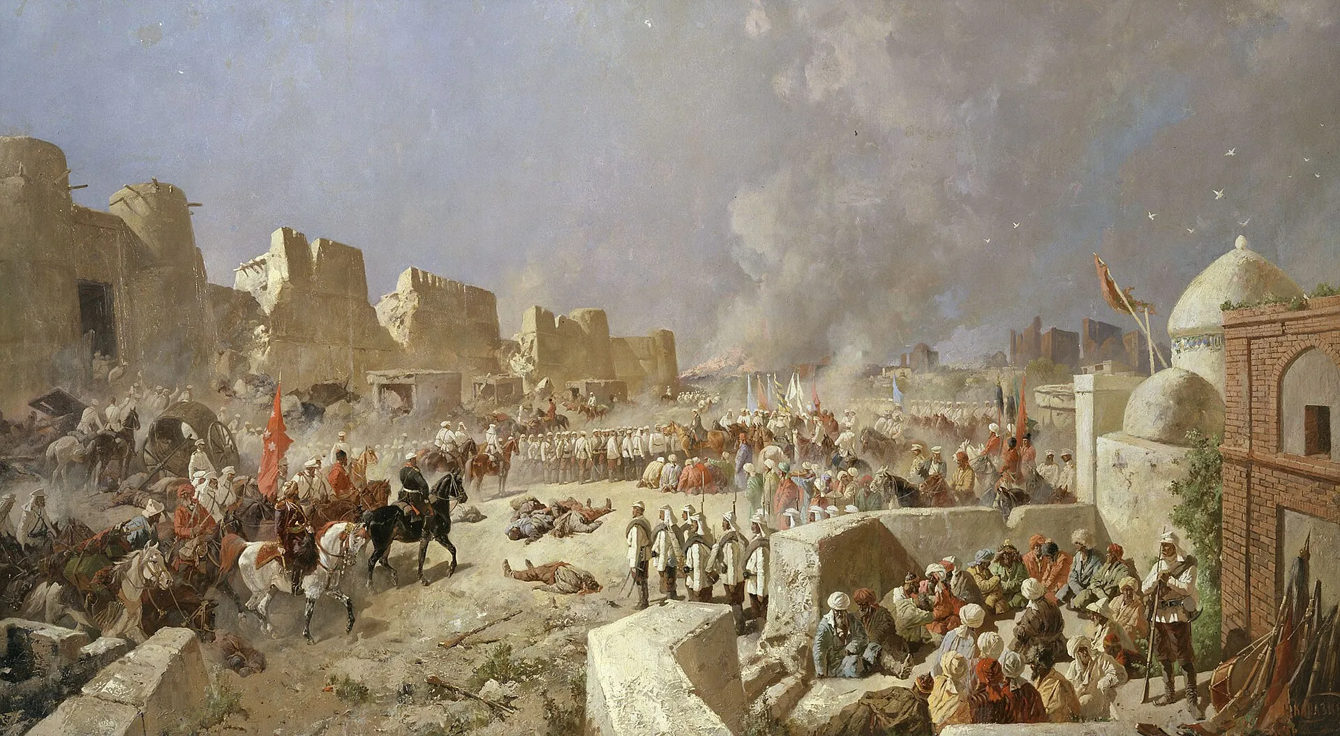 Karazin - Entry of Russian troops into Samarkand 1868