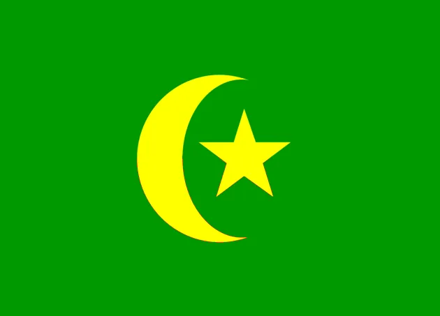 One of the 3 flags of the Kokand khanate, since http://www.crwflags.com/fotw/flags/su cak.html