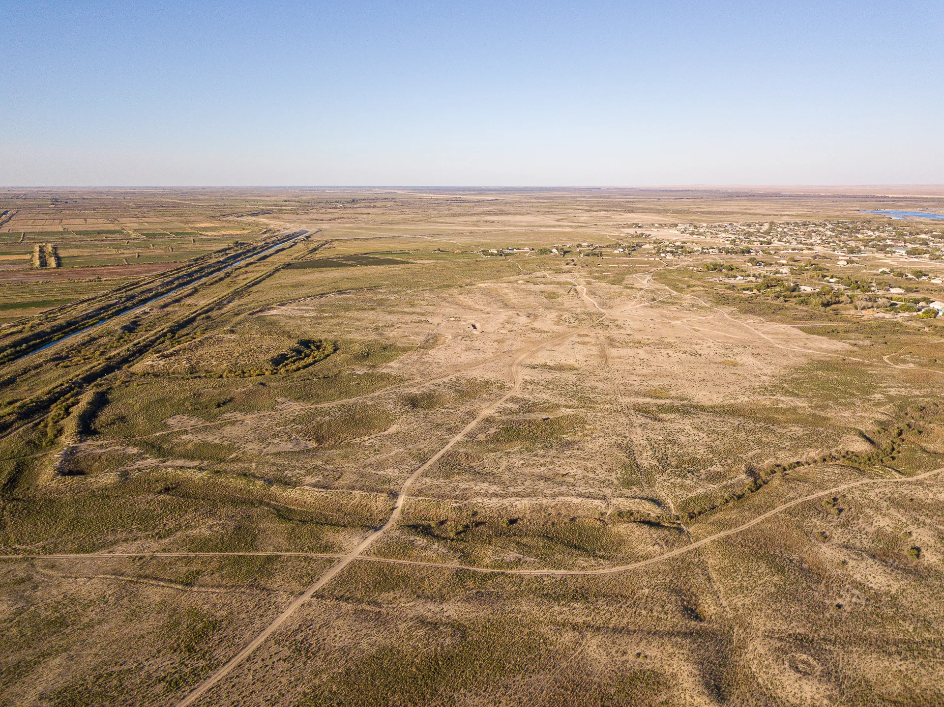 Aerial view of Sutkent hillfort