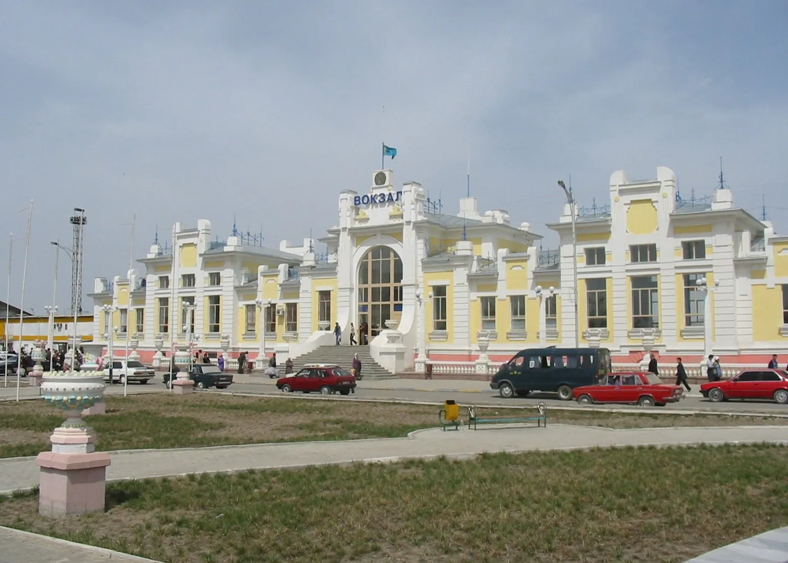 Train station in Qyzylorda, Kazakhstan