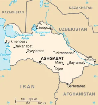 Turkmenistan-map