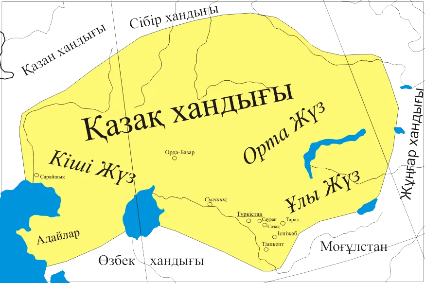 Қазақ хандығының картасы