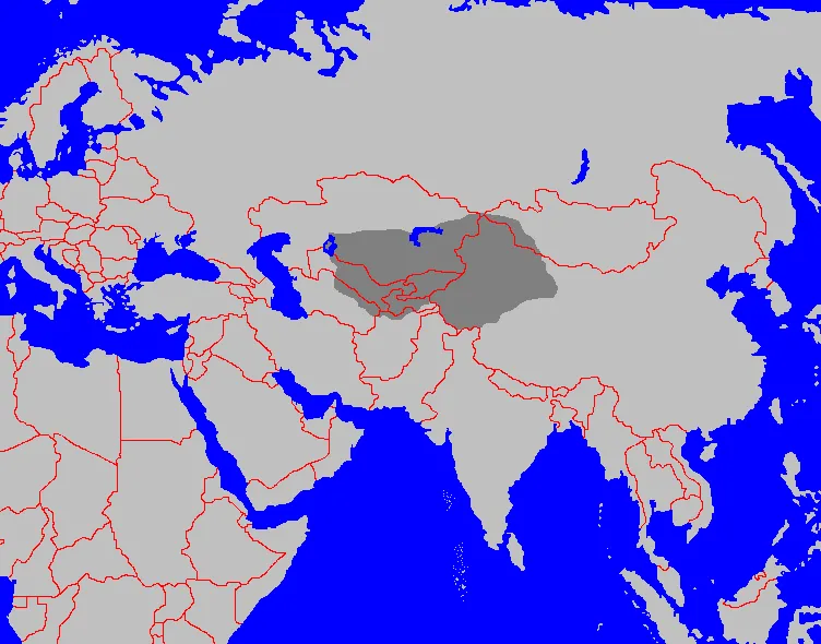 Map of the en:Kara-Khanide khanates copied from de:Karachaniden to fr:Qarakhanides