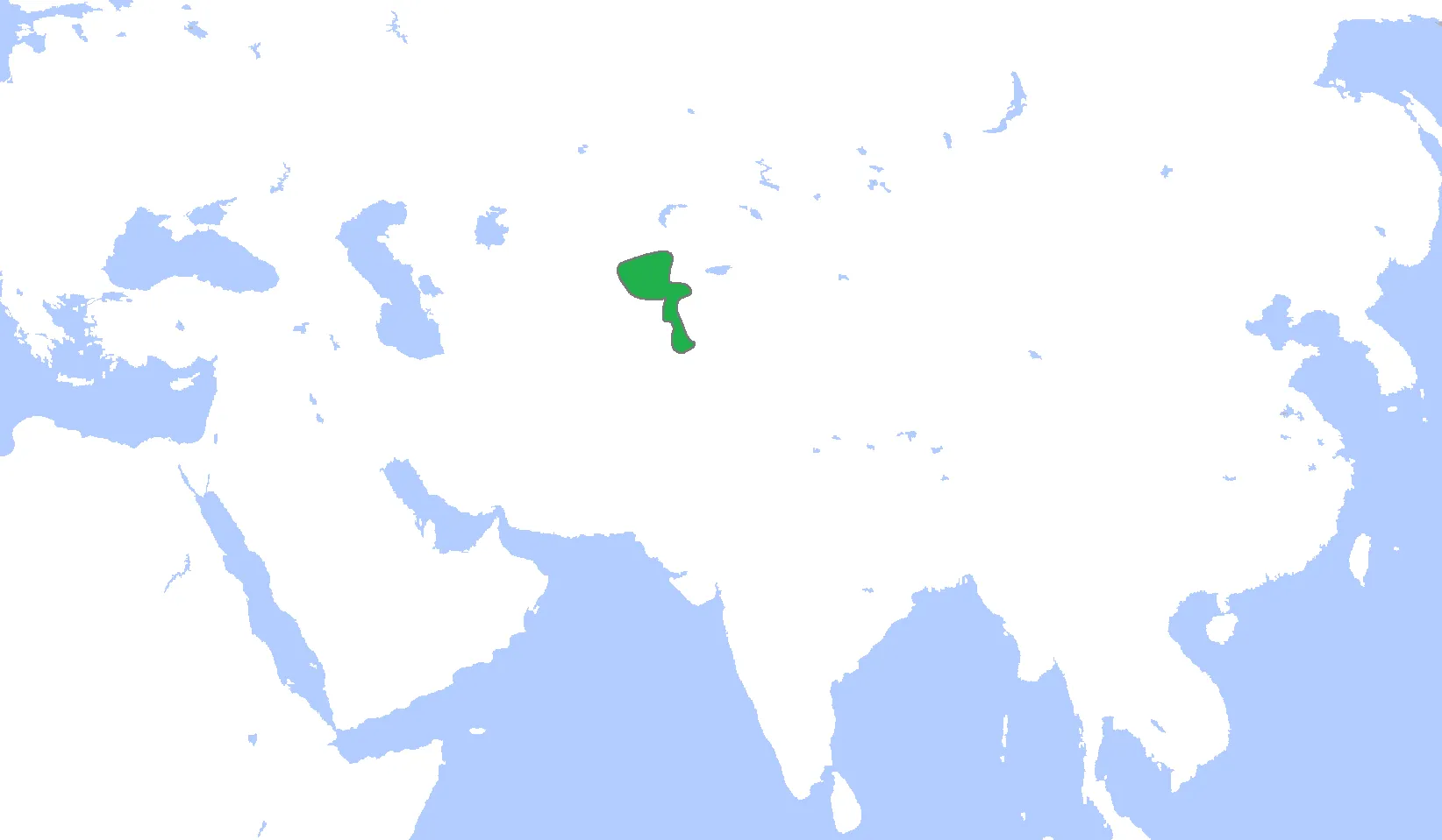 Locator map of the Khanate of Kokand, c. 1850.
(Partially based on Atlas of World History (2007) - The World 1800-1850, map)